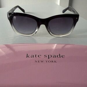 Kate Spade Black and Clear Kisha Sunglasses